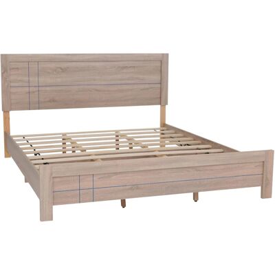 MCW King Size Bett P44 mit Lattenrost 180x200cm Sonoma-Eiche-Optik MCW King Size Bett P44 mit Lattenrost 180x200cm Sonoma-Eiche-Optik