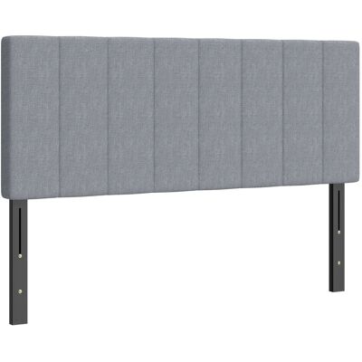 HOMCOM Kopfteil Polyester Metall 160L x 10B x 106-126H cm Grau HOMCOM Kopfteil Polyester Metall 160L x 10B x 106-126H cm Grau