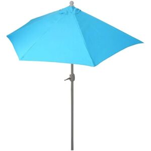 MCW Sonnenschirm Lorca Halbrund 2,7m UV 50+ 270cm Türkis ohne Ständer MCW Sonnenschirm Lorca Halbrund 2,7m UV 50+ 270cm Türkis ohne Ständer