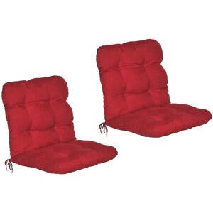 Beautissu Flair NL Niederlehner 100x50x8cm Rot 2tlg Beautissu Flair NL Niederlehner 100x50x8cm Rot 2tlg