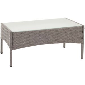MCW Poly-Rattan Gartentisch Hamar Grau MCW Poly-Rattan Gartentisch Hamar Grau