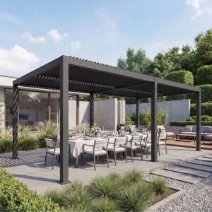 MCW Pergola L46 Anthrazit 11cm-Alu-Gestell 3x6m MCW Pergola L46 Anthrazit 11cm-Alu-Gestell 3x6m