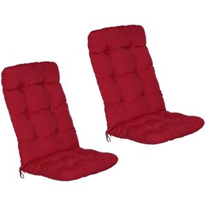 Beautissu Flair HL Hochlehner 120x50x8cm Rot 6tlg Beautissu Flair HL Hochlehner 120x50x8cm Rot 6tlg