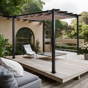 MCW Pergola N93 Taupe 3x3m MCW Pergola N93 Taupe 3x3m