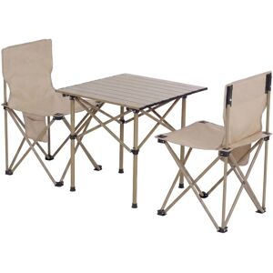 MCW Campingset Q39 Faltbar Metall Stoff Creme MCW Campingset Q39 Faltbar Metall Stoff Creme