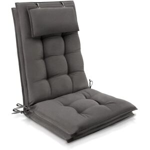 Beautissu 2er Set Sun-HL Hochlehner Auflage 120x50x8cm Taupe Beautissu 2er Set Sun-HL Hochlehner Auflage 120x50x8cm Taupe