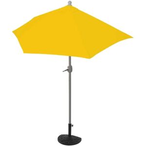 MCW Sonnenschirm Lorca Halbrund 2,7m UV 50+ 270cm Gelb mit Ständer MCW Sonnenschirm Lorca Halbrund 2,7m UV 50+ 270cm Gelb mit Ständer