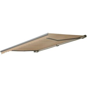 MCW Kassetten-Markise H124 mit Volant 5x3m Polyester Creme Grau MCW Kassetten-Markise H124 mit Volant 5x3m Polyester Creme Grau