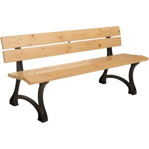 MCW Gartenbank O20 3-Sitzer Gusseisen Holz Kiefer 170cm Hellbraun MCW Gartenbank O20 3-Sitzer Gusseisen Holz Kiefer 170cm Hellbraun