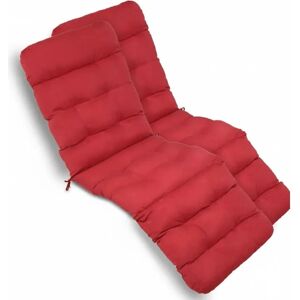 Beautissu Flair DC Deckchairauflage 200x50x8cm Rot 2tlg Beautissu Flair DC Deckchairauflage 200x50x8cm Rot 2tlg