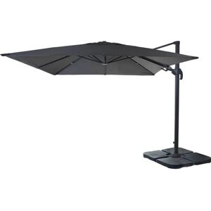 MCW Ampelschirm A96 3x3m Alu/Stahl Anthrazit mit Ständer MCW Ampelschirm A96 3x3m Alu/Stahl Anthrazit mit Ständer