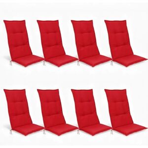 Beautissu Base HL Hochlehner 120x50x6cm Rot 8tlg Beautissu Base HL Hochlehner 120x50x6cm Rot 8tlg