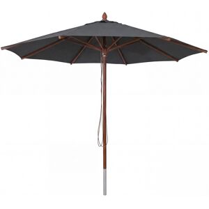 MCW Gastronomie Holz-Sonnenschirm C57b Polyester/Holz Rund Seilzug Stoßsicher Anthrazit MCW Gastronomie Holz-Sonnenschirm C57b Polyester/Holz Rund Seilzug Stoßsicher Anthrazit