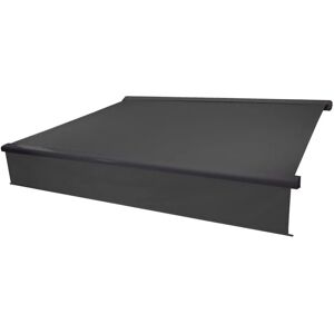 MCW Kassetten-Markise H124 Volant Ausfahrbar 4x3m Polyester Anthrazit Anthrazit MCW Kassetten-Markise H124 Volant Ausfahrbar 4x3m Polyester Anthrazit Anthrazit