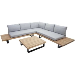MCW Garten-Garnitur H54 2er-Set Hellbraun Polster Hellgrau MCW Garten-Garnitur H54 2er-Set Hellbraun Polster Hellgrau