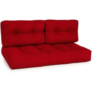 Beautissu ECO Style Palettenkissen Sitz 120x80x15cm Rot + Rücken 2tlg Beautissu ECO Style Palettenkissen Sitz 120x80x15cm Rot + Rücken 2tlg