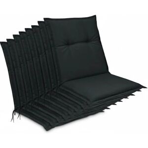 Beautissu 8er Set Niedriglehner Auflagen Base NL 100x50cm Graphit Beautissu 8er Set Niedriglehner Auflagen Base NL 100x50cm Graphit