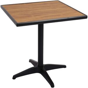 MCW Gartentisch J95 Schwarz Teak Braun MCW Gartentisch J95 Schwarz Teak Braun