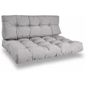 Beautissu ECO Style Palettenkissen Sitz 120x80x15cm Hellgrau + Rücken 1tlg Beautissu ECO Style Palettenkissen Sitz 120x80x15cm Hellgrau + Rücken 1tlg