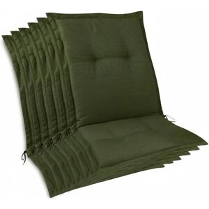 Beautissu 6er Set Premium Auflage Niedriglehner 105x50x7cm Dunkelgrün Beautissu 6er Set Premium Auflage Niedriglehner 105x50x7cm Dunkelgrün