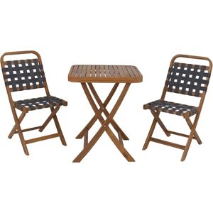 MCW Garten-Set P70 Seilgeflecht Akazie Klappbar Natur Grau MCW Garten-Set P70 Seilgeflecht Akazie Klappbar Natur Grau
