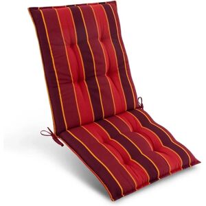 Beautissu Sun-NL Niederlehner 105x50x8cm Rot-Gestreift Beautissu Sun-NL Niederlehner 105x50x8cm Rot-Gestreift