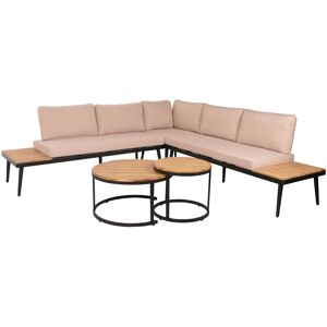 MCW Garten-Garnitur H54c 3-teilig Hellbraun Kissen beige MCW Garten-Garnitur H54c 3-teilig Hellbraun Kissen beige