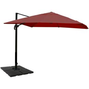MCW Ampelschirm A96 3x4m Alu Bordeaux mit Ständer MCW Ampelschirm A96 3x4m Alu Bordeaux mit Ständer
