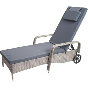 MCW - Cesena - Grau - Poly-Rattan - Sonnenliege MCW - Cesena - Grau - Poly-Rattan - Sonnenliege
