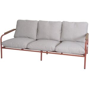 MCW Aluminium-Gartenbank O11 Outdoor 3-Sitzer Sofa 184cm Terrakotta Polster Beige MCW Aluminium-Gartenbank O11 Outdoor 3-Sitzer Sofa 184cm Terrakotta Polster Beige