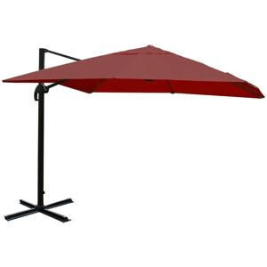 MCW Ampelschirm A96 3x3m Alu Bordeaux ohne Ständer Drehbar MCW Ampelschirm A96 3x3m Alu Bordeaux ohne Ständer Drehbar