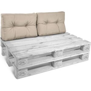 Beautissu ECO Style Palettenkissen Rücken 60x40x10cm Natur 2tlg Beautissu ECO Style Palettenkissen Rücken 60x40x10cm Natur 2tlg