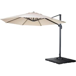 MCW Ampelschirm A96 Ø 3,5m Alu/Stahl Creme mit Ständer MCW Ampelschirm A96 Ø 3,5m Alu/Stahl Creme mit Ständer
