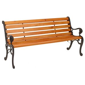 MCW Gartenbank O25 3-Sitzer Gusseisen Holz Kiefer 164cm Teak MCW Gartenbank O25 3-Sitzer Gusseisen Holz Kiefer 164cm Teak