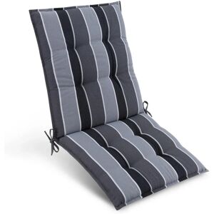 Beautissu Sun-NL Niederlehner 105x50x8cm Anthrazit-Gestreift Beautissu Sun-NL Niederlehner 105x50x8cm Anthrazit-Gestreift