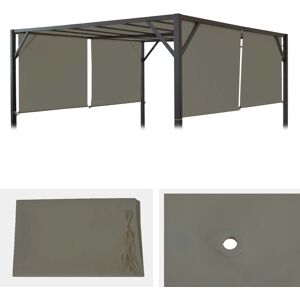 MCW Ersatzbezug Dach Für Pergola Beja 3x4m Taupe MCW Ersatzbezug Dach Für Pergola Beja 3x4m Taupe