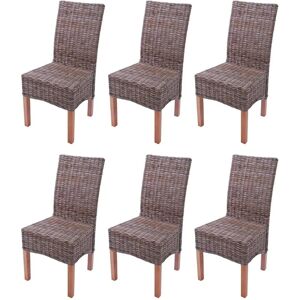 MCW Esszimmerstuhl Var 6er-Set ohne Sitzkissen Kubu-Rattan MCW Esszimmerstuhl Var 6er-Set ohne Sitzkissen Kubu-Rattan