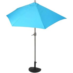 MCW Sonnenschirm Lorca Halbrund 2,7m UV 50+ 270cm Türkis mit Ständer MCW Sonnenschirm Lorca Halbrund 2,7m UV 50+ 270cm Türkis mit Ständer