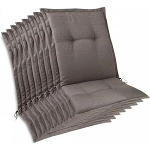 Beautissu 8er Set Premium Gartenstuhlauflage Niedriglehner 105x50x7cm Taupe Beautissu 8er Set Premium Gartenstuhlauflage Niedriglehner 105x50x7cm Taupe