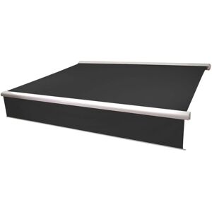 MCW Kassetten-Markise H124 Volant Ausfahrbar 5x3m Polyester Anthrazit MCW Kassetten-Markise H124 Volant Ausfahrbar 5x3m Polyester Anthrazit