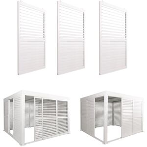 MCW Schiebetür Für Pergola L46 3er-Set Weiß MCW Schiebetür Für Pergola L46 3er-Set Weiß