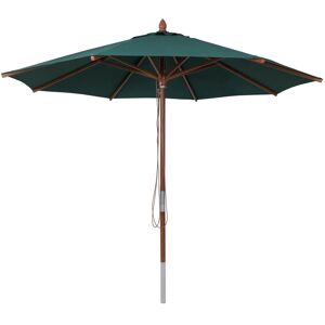 MCW Gastronomie Holz-Sonnenschirm C57b Rund Seilzug Stoßsicher Dunkelgrün MCW Gastronomie Holz-Sonnenschirm C57b Rund Seilzug Stoßsicher Dunkelgrün