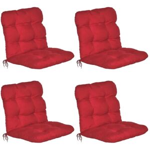 Beautissu Flair HL Hochlehner 120x50x8cm Rot 8tlg Beautissu Flair HL Hochlehner 120x50x8cm Rot 8tlg