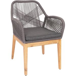 MCW Gartenstuhl H56b Grau Kissen anthrazit MCW Gartenstuhl H56b Grau Kissen anthrazit