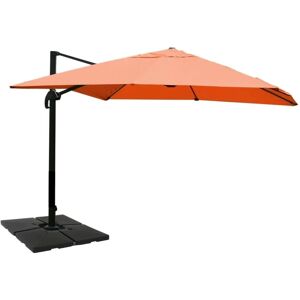 MCW Ampelschirm A96 3x4m Alu Terracotta mit Ständer Drehbar MCW Ampelschirm A96 3x4m Alu Terracotta mit Ständer Drehbar