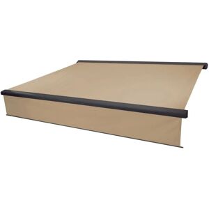 MCW Kassetten-Markise H124 Volant Ausfahrbar 4x3m Polyester Creme Anthrazit MCW Kassetten-Markise H124 Volant Ausfahrbar 4x3m Polyester Creme Anthrazit