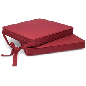 Beautissu 2er Set Loft SK Stuhlkissen Rot 45x40x5cm Beautissu 2er Set Loft SK Stuhlkissen Rot 45x40x5cm
