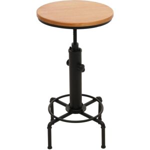 MCW Bartisch N23 Höhenverstellbar Drehbar Fußablage Industrial Eisen Massiv-Holz Natur MCW Bartisch N23 Höhenverstellbar Drehbar Fußablage Industrial Eisen Massiv-Holz Natur