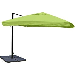 MCW Ampelschirm A96 3x3m Alu Flap Grün mit Ständer Drehbar MCW Ampelschirm A96 3x3m Alu Flap Grün mit Ständer Drehbar