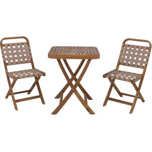 MCW Garten-Set P70 Seilgeflecht Akazie Klappbar Natur Creme MCW Garten-Set P70 Seilgeflecht Akazie Klappbar Natur Creme